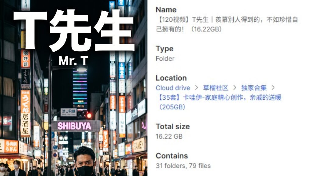 【120视频】T先生｜羨慕別人得到的，不如珍惜自己擁有的！（16.22GB）