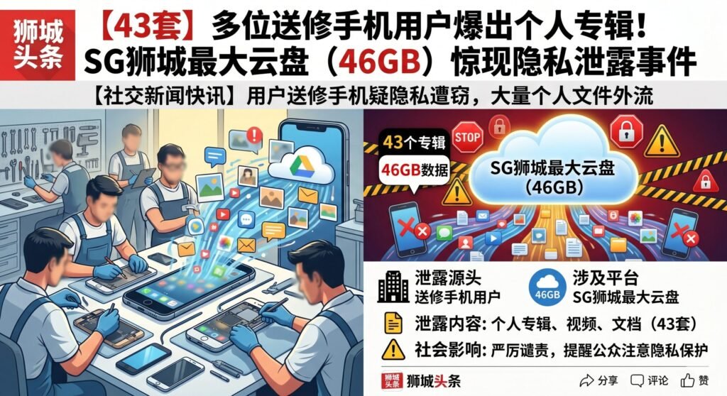 【43套】多位送修手机用户爆出个人专辑，SG狮城最大云盘（46GB）