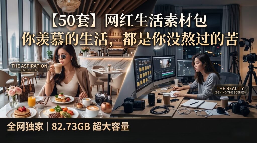 【50套】 网红-你羡慕的生活，都是你没熬过的苦（82.73GB）