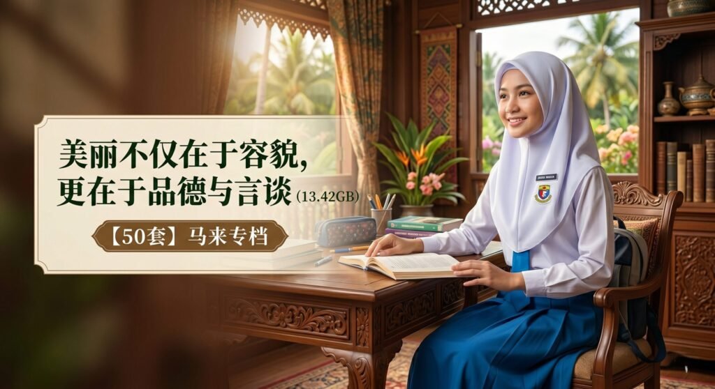 【50套】 马来专档美丽不仅在于容貌，更在于品德与言谈（13.42GB）