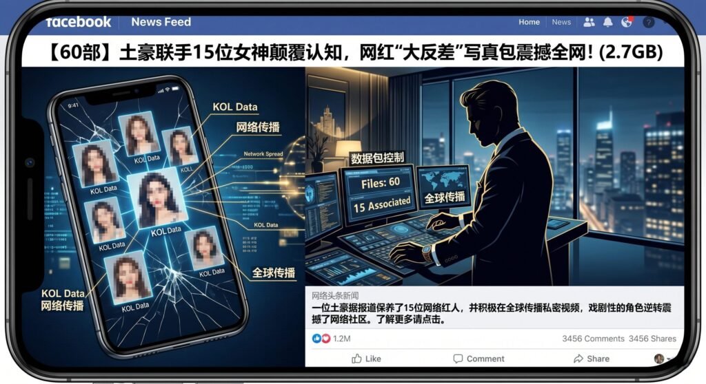 【60部】土豪联手15位女神颠覆认知，网红大反差”写真包震撼全网！(2.7GB)