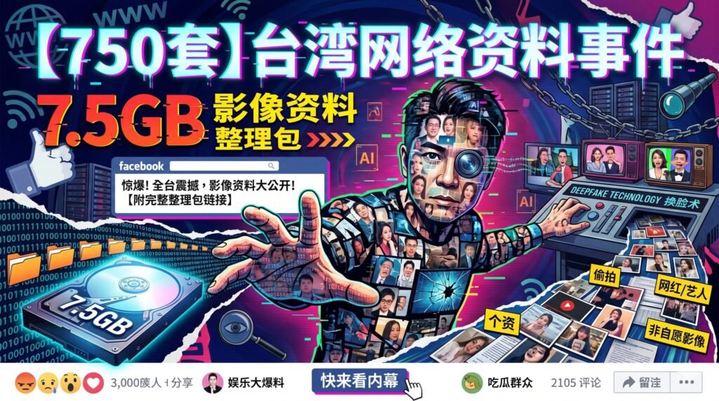 【750套】台湾网络资料事件影像资料整理包（7.5GB）