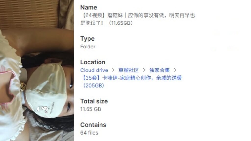 【64视频】蘑菇妹｜应做的事没有做，明天再早也是耽误了！（11.65GB）