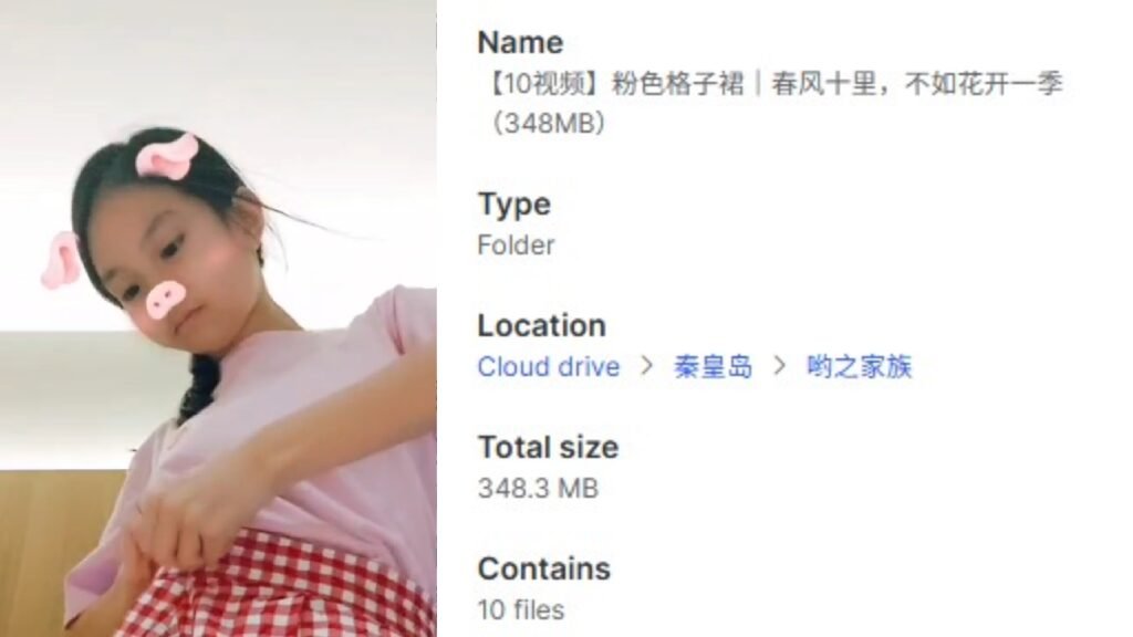 【10视频】粉色格子裙｜春风十里，不如花开一季（348MB）
